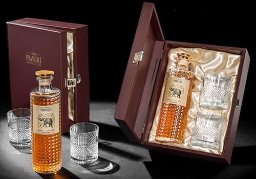 LUIGI FRANCOLI GESCHENKBOX GRAPPA NOTTI D'ORIENTE 70 CL MIT ZWEI GLÄSERN von LUIGI FRANCOLI