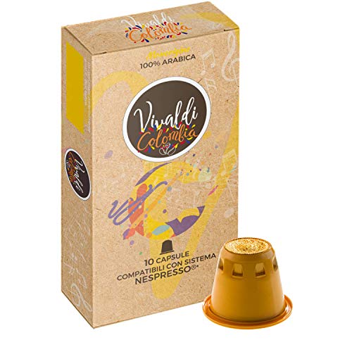 Vivaldi Master Origin Colombia 100% Arabica | 100 Nespresso®* Kompatible Kaffeekapseln von LUSCIOUX