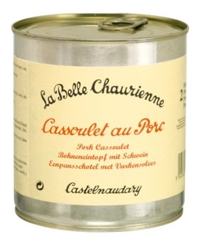 Französisches Schweinekassoulett mit Entenfett aus Castelnaudary La Belle Chaurienne-cassoulet au porc a la graisse de canard de castelnaudary la belle chaurienne - 840 gr - 2 Portionen von La Belle Chaurienne