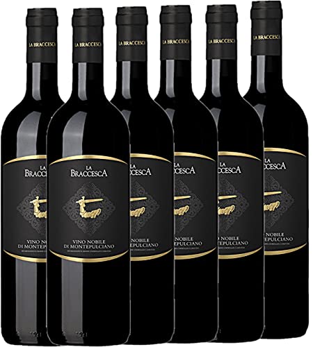 La Braccesca - Marchesi di Antinori - Vino Nobile aus Montepulciano DOCG - RotWein - Toskana - Italien [ 6 Flaschen x 750ml ] von La Braccesca