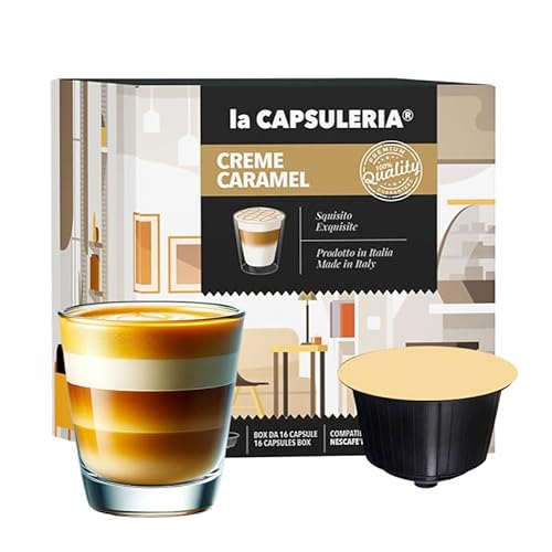 CARAMEL MACCHIATO (48 Kapseln) kompatibel mit Nescafé Dolce Gusto, 3er Pack, 3x16 Kapseln (48 Portionen) - (La Capsuleria) von La Capsuleria