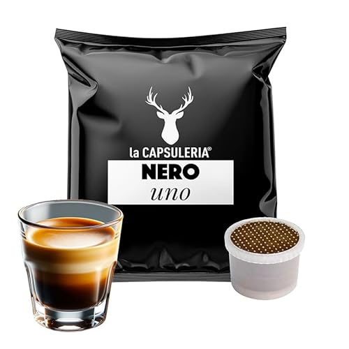 Caffè NERO, forte e cremoso (100 Kapseln) kompatibel mit Indesit Uno System - (La Capsuleria) von La Capsuleria