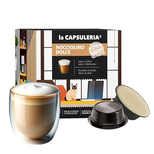 HAZELNUSS (128 Kapseln) kompatibel mit Lavazza A Modo Mio, 8er Pack, 8x16 Kapseln (128 Portionen) - La Capsuleria von La Capsuleria