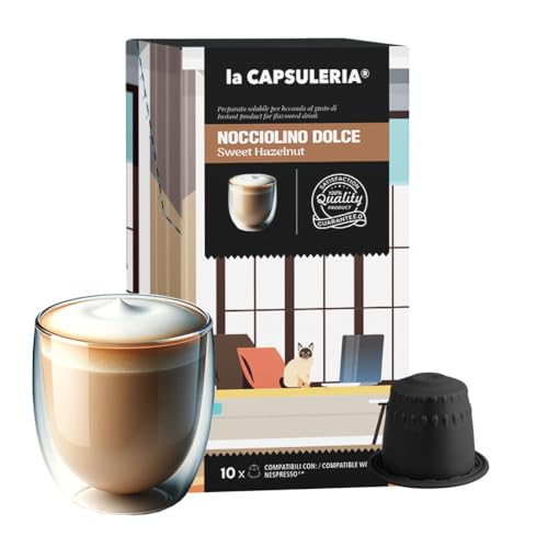 HASELNUSS (80 Kapseln) kompatibel mit Nepresso, 8er Pack, 8x10 Kapseln (80 Portionen) - La Capsuleria von La Capsuleria