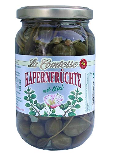 La Comtesse Marokk. Kapern-Früchte mit Stiel, 4er Pack (4 x 370 g) von La Comtesse