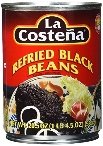 La Costena Bohnenmus schwarz | 580g | Mexikainsche Küche | Reich an Eisen, Ballastsoffen und Proteinen | Passt zu einer Vielzahl von Gerichten | Hervorragender Geschmack 243 von La Costeña