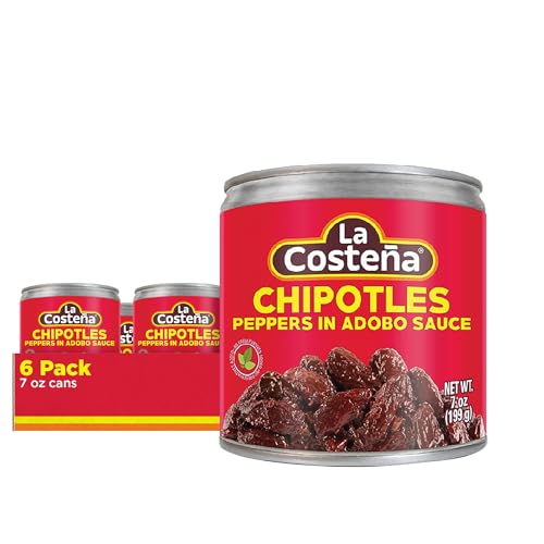 La Costeña Chipotle Paprika in Adobo-Sauce, 200 ml Dose (6 Stück) von La Costeña