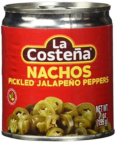 La Costena Jalapeno Nacho Scheiben | 199gr | Mexikanische Küche | Jalapenos in Scheiben geschnitten | mild bis mittelscharf | Zu Enchiladas oder Quesadillas | Hervorragender Geschmack von La Costeña