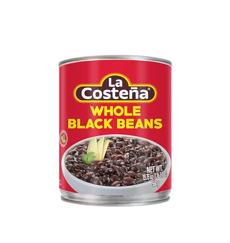 La Costena Whole Black Beans 560g - La Costena Ganze Schwarze Bohnen 560g von La Costeña