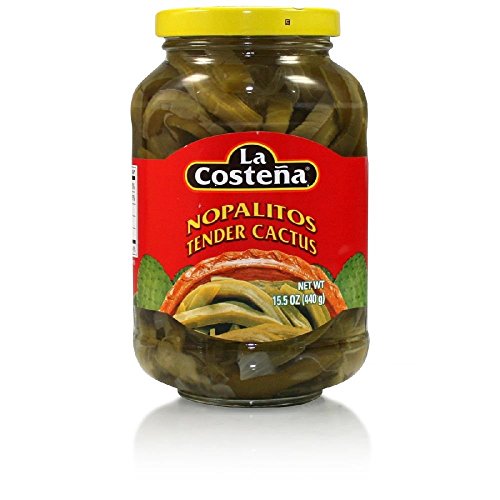 Tender Nopalitos - Kaktusblätter in Streifen - im Glas - La Costena - 440g von La Costeña