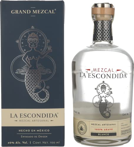 La Escondida Mezcal LA ESCONDIDA Blanco Artesanal 100% Agave (1 x 700ml) von La Escondida