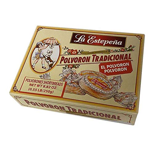 La Estepeña - Polvorón Tradicional - spanisches Schmalzgebäck | Polvorones Mantecados | Calidad suprema | 250 g von La Estepena