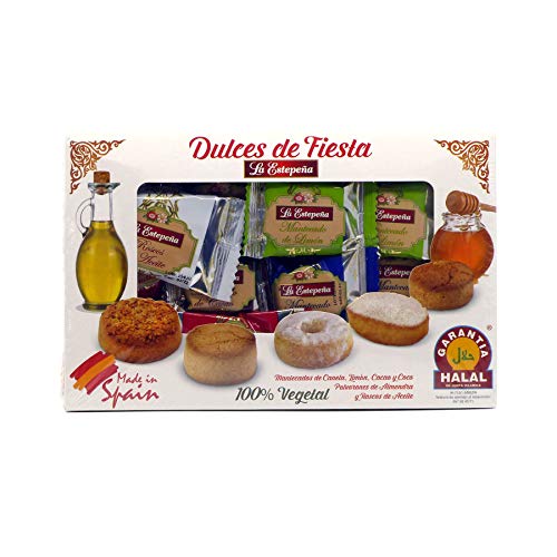 La Estepena Polvorones Mantecados Roscos - 100% vegetarisch / Halal, 600g von La Estepena