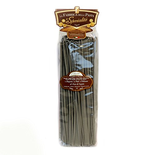 La Fabbrica Della Pasta di Gragnano - Linguine Nudeln mit schwarzer Squid Tinte aus Gragnano - 500 Gr von Hoodliner