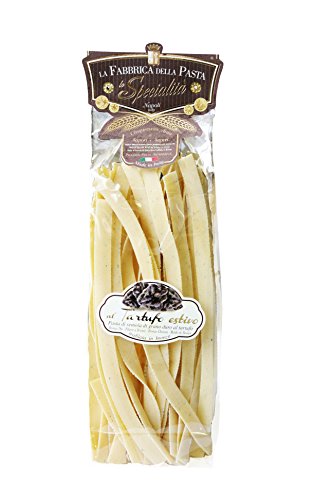 Original italienische Trüffelpasta Pettegole al Tartufo di Gragnano- Bandnudeln mit Sommertrüffel 250gr von La Fabbrica della Pasta di Gragnano