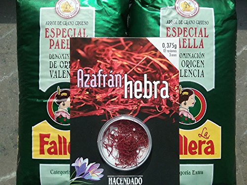 2x1kg Original Paella-Reis La Fallera + 0,375gr. Safran Hacendado von FOXCUP