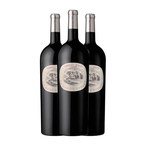 La Forge Merlot Cabernet Sauvignon Vin de Pays d'Oc Magnum-Flasche 1,5 L Rotwein (Karton mit 3 Magnum-Flasche von 1,5 L) von La Forge Estate