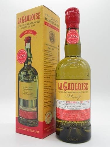 La Gauloise Jaune 3YO Likör | 3 Jahre in Eichenfässern gereift | Angenehmer & ausgewogener Geschmack | 1 x 700ml von La Gauloise