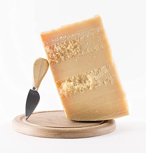 La Grande Bottega Italiana - Parmigiano Reggiano DOP, Parmesankäse 18 Monate gereift, von noblen Kühen, vakuumverpackt, 1kg (ohne Gentechnik) von La Grande Bottega Italiana