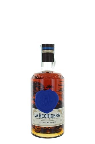 La Hechicera Reserva Familiar Rum – Holzig-süßer Rum mit charakteristischen Aromen – Leckere Spirituose, ideal pur oder als Basis von Drinks – 1 x 0,7 l von La Hechicera