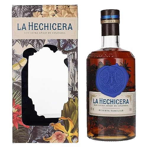 La Hechicera Ron Extra Añejo de Colombia RESERVA FAMILIAR 40% Vol. 0,7l in Geschenkbox von La Hechicera