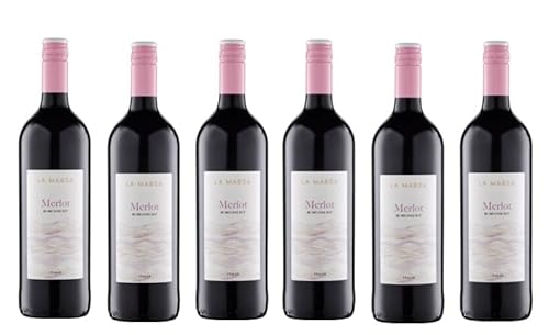 6x 1,0l - 2022er - La Marea - Merlot - LITER - Rubicone I.G.P. - Emilia-Romagna - Italien - Rotwein trocken von La Marea