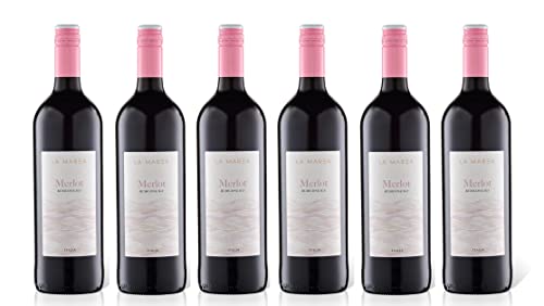 6x 1,0l - La Marea - Merlot - Rubicone I.G.P. - Emilia-Romagna - Italien - Rotwein trocken von La Marea