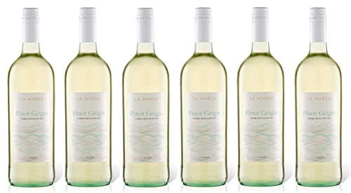 6x 1,0l - La Marea - Pinot Grigio - Terre Siciliane I.G.P. - Sizilien - Italien - Weißwein trocken von La Marea