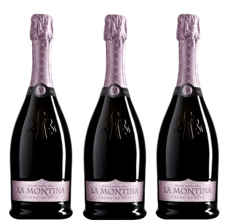 3x 0,75l - La Montina - Rosé - demi-sec - Franciacorta D.O.C.G. - Italien - Rosé-Schaumwein von La Montina