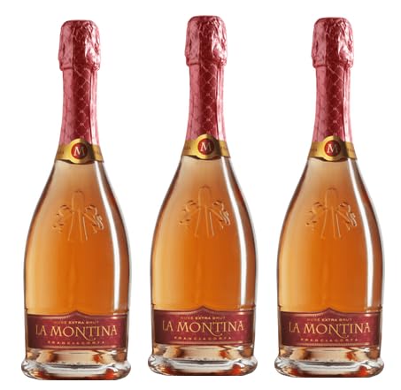 3x 0,75l - La Montina - Rosé - extra brut - Franciacorta D.O.C.G. - Italien - Rosé-Schaumwein von La Montina