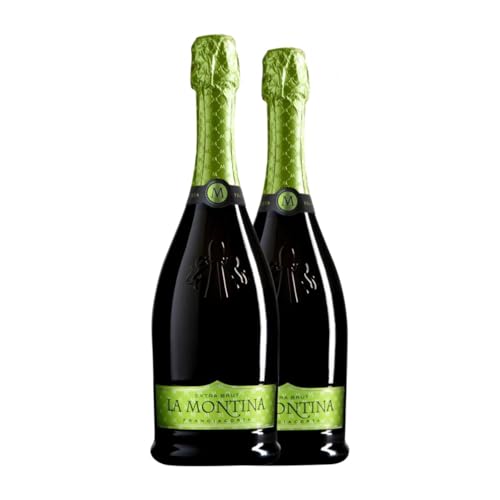 La Montina Extra Brut Franciacorta 75 cl Weißer Sekt (Karton mit 2 Flaschen von 75 cl) von La Montina