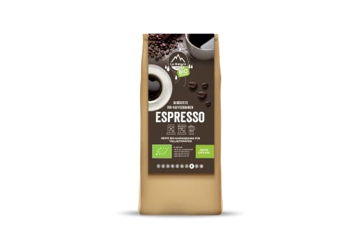 La Natura Lifestyle BIO KAFFEEBOHNEN 500g | ESPRESSO BIO Bohnenkaffee | GANZE BOHNEN | Arabica & Robusta | Vollautomaten & Siebträgermaschinen | von La Natura LIFESTYLE