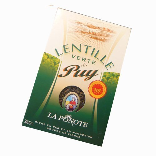 La Ponote Lentilles Vertes du Puy (Grüne Linsen), 500g von La Ponote