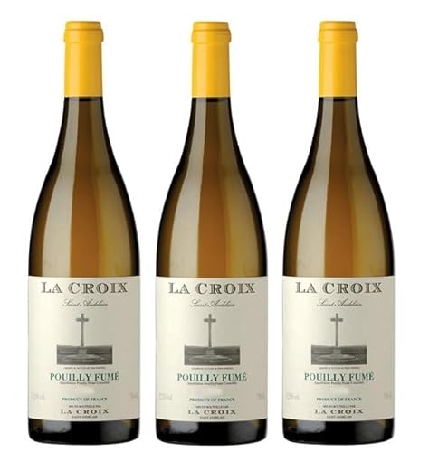 3x 0,75l - 2022er - La Poussie - La Croix Saint Andelin - Pouily-Fumé A.O.P. - Loire - Frankreich - Weißwein trocken von La Poussie