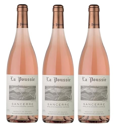 3x 0,75l - 2022er - La Poussie - Sancerre Rosé - Sancerre A.O.P. - Loire - Frankreich - Rosé-Wein trocken von La Poussie