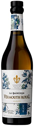 La Quintinye | Vermouth Royal Blanc | 375 ml | In französischen Eichenfässern gereift | Ausgeprägte Bitternoten | Blumiger Duft | Noten von Zitrone & Pineau | lebhafter & floraler Geschmack von La Quintinye