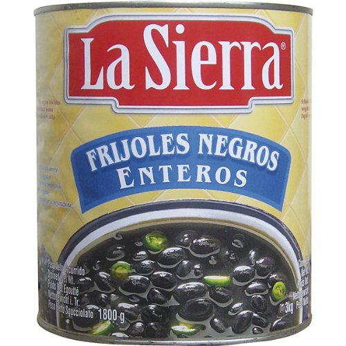 La Sierra schwarze Bohnen ganz , 1er Pack (1 x 1.8 kg) von La Reina de las Tortillas