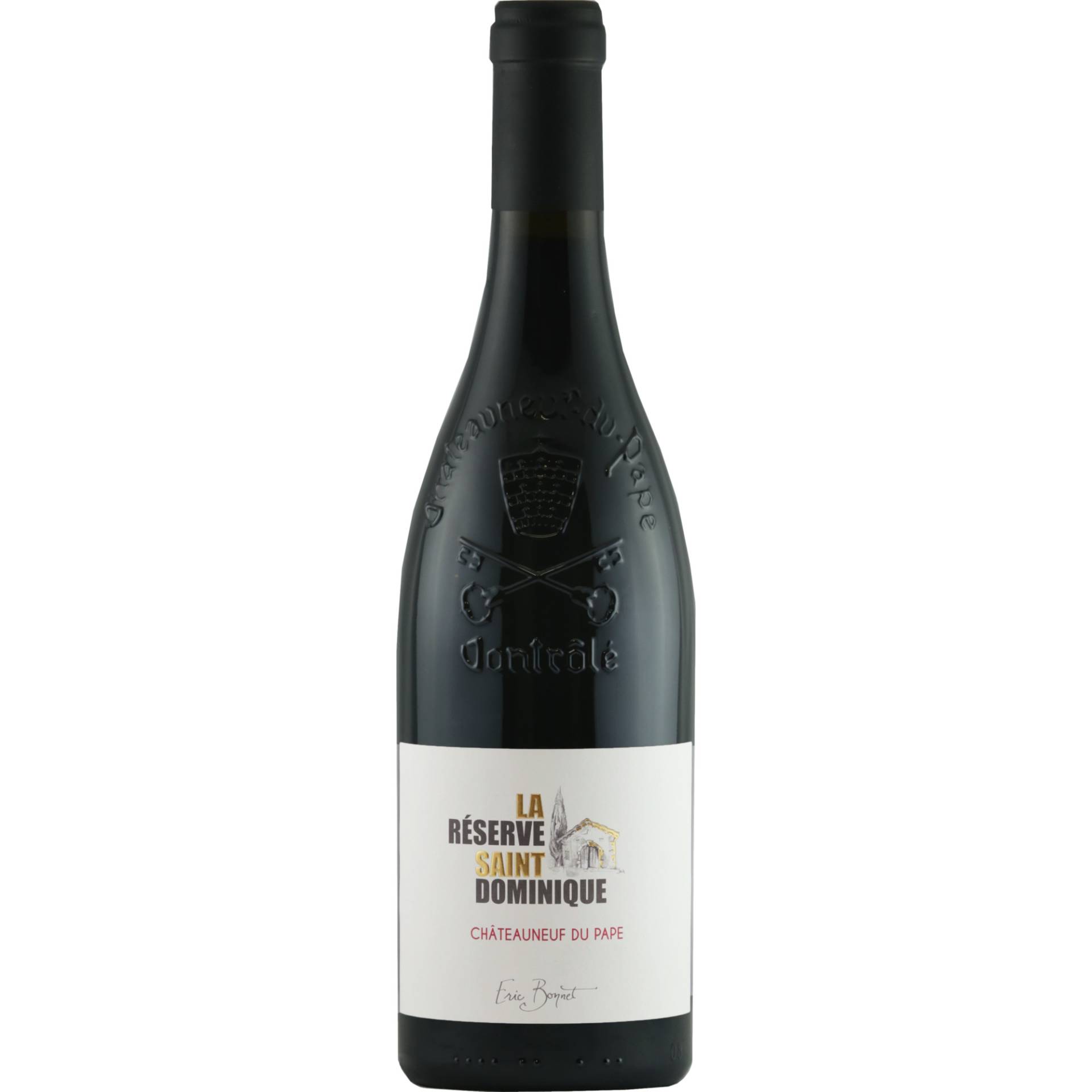 Saint Dominique La Réserve Châteauneuf-du-Pape, Châteauneuf-du-Pape AOP, Rhône, 2021, Rotwein von La Réserve Saint Dominique, 1358 Chemin St Dominique, FR-84350 Courthezon