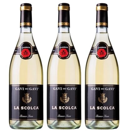 3x 0,75l - 2023er - La Scolca - Etichetta Nera - Gavi di Gavi D.O.C.G. - Piemonte - Italien - Weißwein trocken von La Scolca