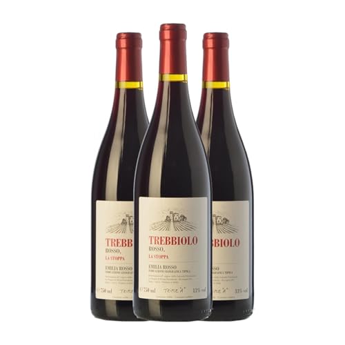 La Stoppa Trebbiolo Fermo Rosso Emilia Romagna 75 cl Rotwein (Karton mit 3 Flaschen von 75 cl) von La Stoppa