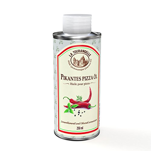 La Tourangelle Pikantes Pizza-Öl - Sonnenblumenöl und Olivenöl aromatisiert, 3er Pack (3 x 250 ml) von La Tourangelle