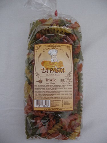 La Trafilata Trivelle Tris (500gr) Farbige Ringelnudeln von La Trafilata