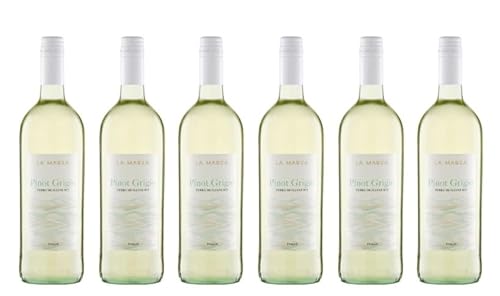 6x 1,0l - 2022er - La Marea - Pinot Grigio - LITER - Terre Siciliane I.G.P. - Sizilien - Italien - Weißwein trocken von La Trigi