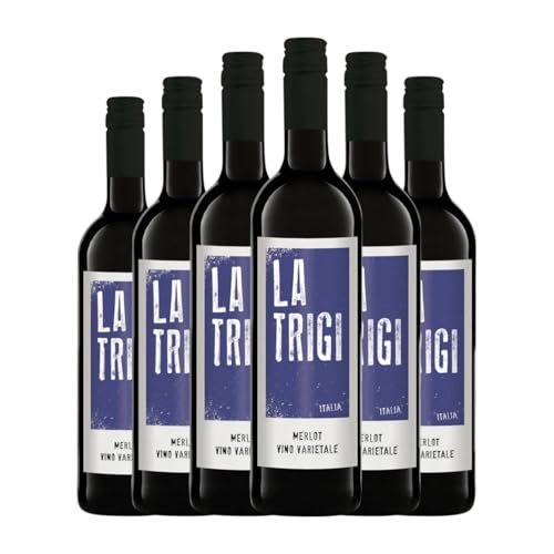 La Trigi Merlot Venezia 75 cl Rotwein (Karton mit 6 Flaschen von 75 cl) von La Trigi