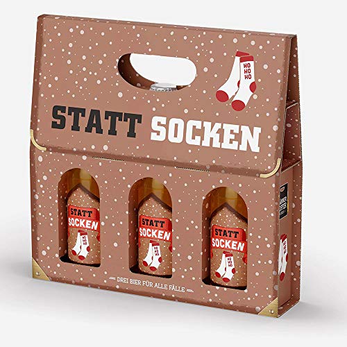 Männerkoffer mit Bier"Statt Socken" - 3 Flaschen Ã 0,33L von La Vida GmbH