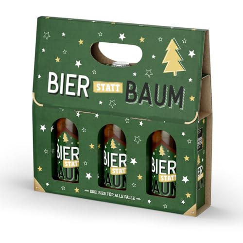 Geschenkidee Männerkoffer Bier statt Baum | 3 Flaschen Bier in toller Geschenkverpackung | 3 x 0,33 Liter | 5,2% Vol. von La Vida