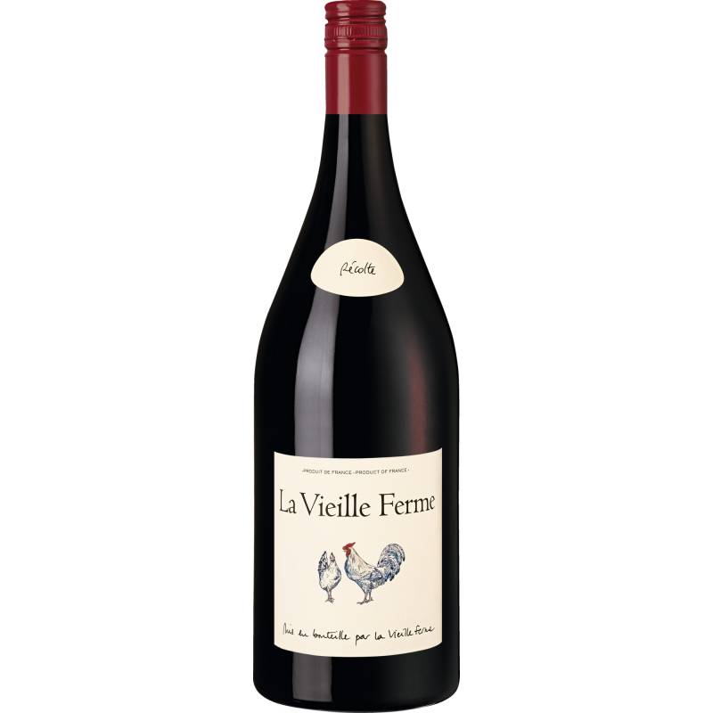 La Vieille Ferme rouge, Vin de France, Magnum, Vin de France, 2020, Rotwein von La Vieille Ferme à F84100 Orange - France