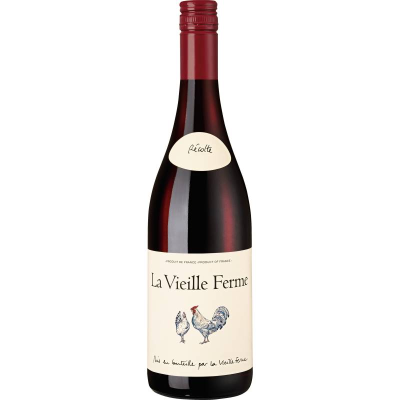 La Vieille Ferme rouge, Vin de France, Vin de France, 2023, Rotwein von La Vieille Ferme à F84100 Orange - France