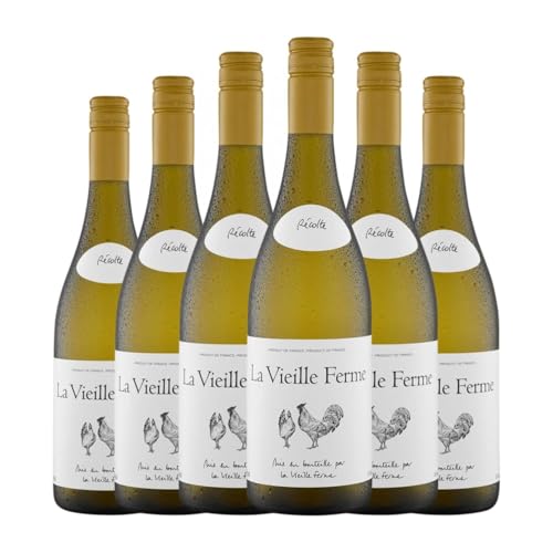 La Vieille Ferme Blanc Côtes du Luberon 75 cl Weißwein (Karton mit 6 Flaschen von 75 cl) von La Vieille Ferme