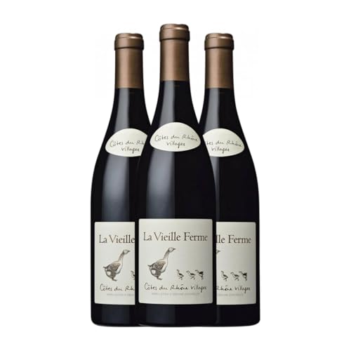 La Vieille Ferme Côtes du Rhône Villages 75 cl Rotwein (Karton mit 3 Flaschen von 75 cl) von La Vieille Ferme